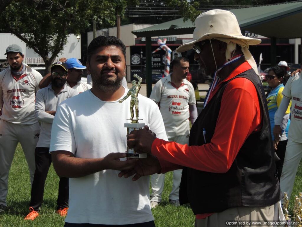 Kiran Kumar from BCC Legends best bowler with 11 wickets