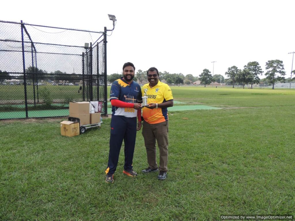 Sai Kiran from RCC was best wicketkeeper with 26 dismissals 