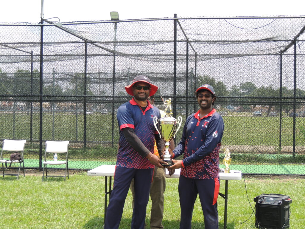 Tuskers team receiving the Championship trophy