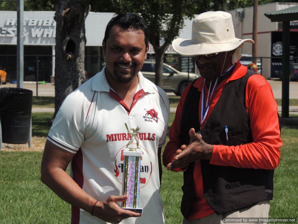 Gaurav Mogane with MVP for the final